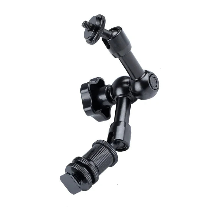 7 inch Adjustable Friction Articulating Magic Arm + Large Claws Clips with Phone Clamp, 7 inch Magic Arm + Claws Clips with Phone Clamp
