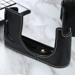 1/4 inch Thread PU Leather Camera Half Case Base for Leica Q2, For Leica Q2