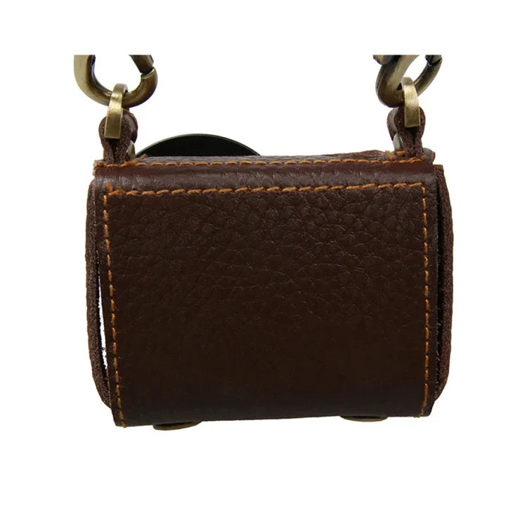 For GoPro HERO4 Litchi Texture Genuine Leather Protective Case with Sling, Litchi Texture (Brown)