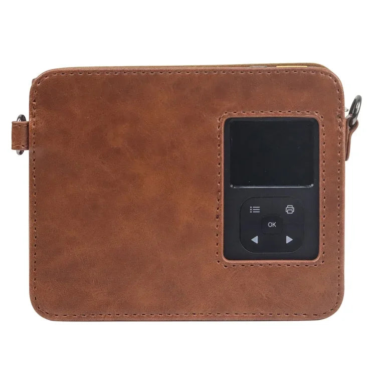 For Kodak Mini Shot 3 Square Retro / C300R instax Full Body Camera PU Leather Case Bag with Strap, For Kodak Mini Shot 3 Square Retro / C300R