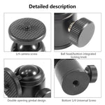 BEXIN K18A Mini 360 Degree Rotation Panoramic Metal Ball Head, K18A