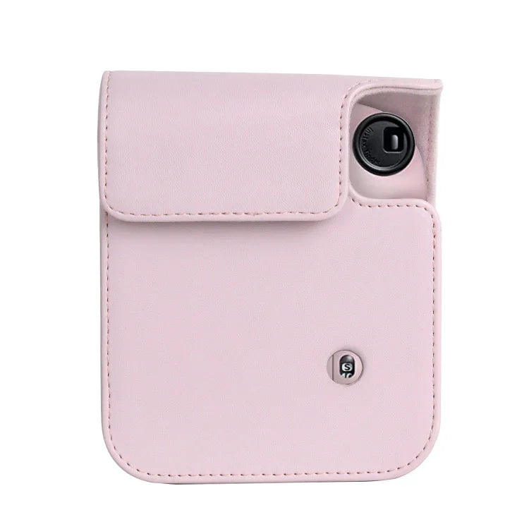 For FUJIFILM instax mini 12 Full Body Leather Case Camera Bag with Strap