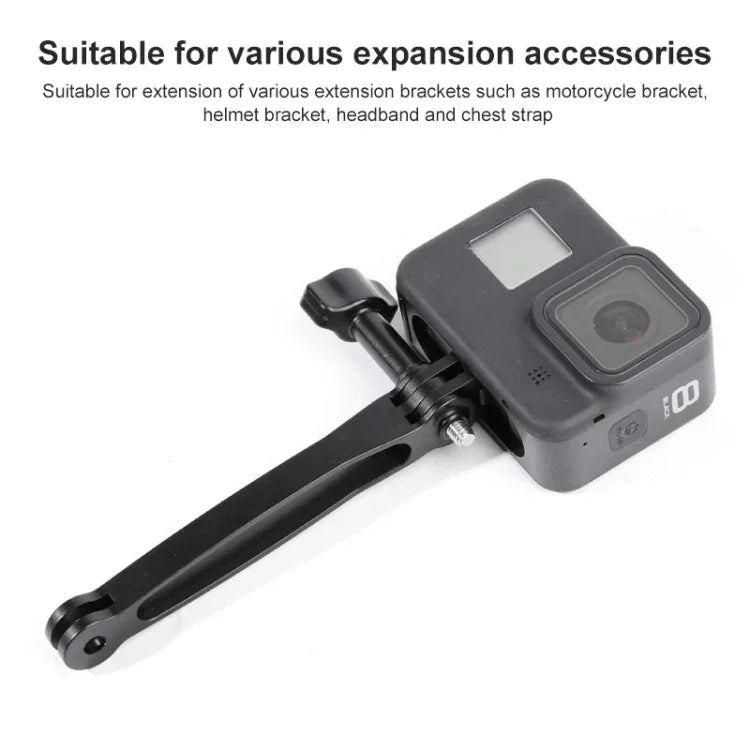 Joint Aluminum Extension Arm Grip Extenter for GoPro, Insta360, DJI and Other Action Cameras, Length: 6.8cm, 6.8cm