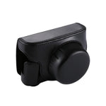 Full Body Camera PU Leather Camera Case Bag with Strap for Panasonic Lumix GF7 / GF8 / GF9 (12-32mm / 14-42mm Lens), For Lumix GF7