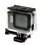 For GoPro HERO6 /5 Skeleton Housing Protective Case + Hollow Back Cover with Buckle Basic Mount & Screw, No Need to Disassemble Lens, Hollow Back Cover