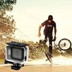 For GoPro HERO6 /5 Skeleton Housing Protective Case + Hollow Back Cover with Buckle Basic Mount & Screw, No Need to Disassemble Lens, Hollow Back Cover