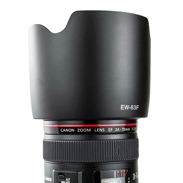 EW-83F Lens Hood Shade for Canon Camera EF 24-70mm f/2.8L USM I Lens, EW-83F