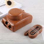 Full Body Camera PU Leather Case Bag with Strap for Fujifilm X100F, For FUJI X100F