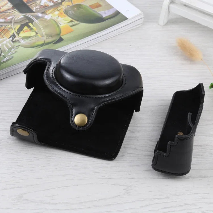 Full Body Camera PU Leather Case Bag for Sony ZV-1, For Sony ZV-1