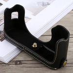 1/4 inch Thread PU Leather Camera Half Case Base for FUJIFILM X100F, For FUJIFILM X100F