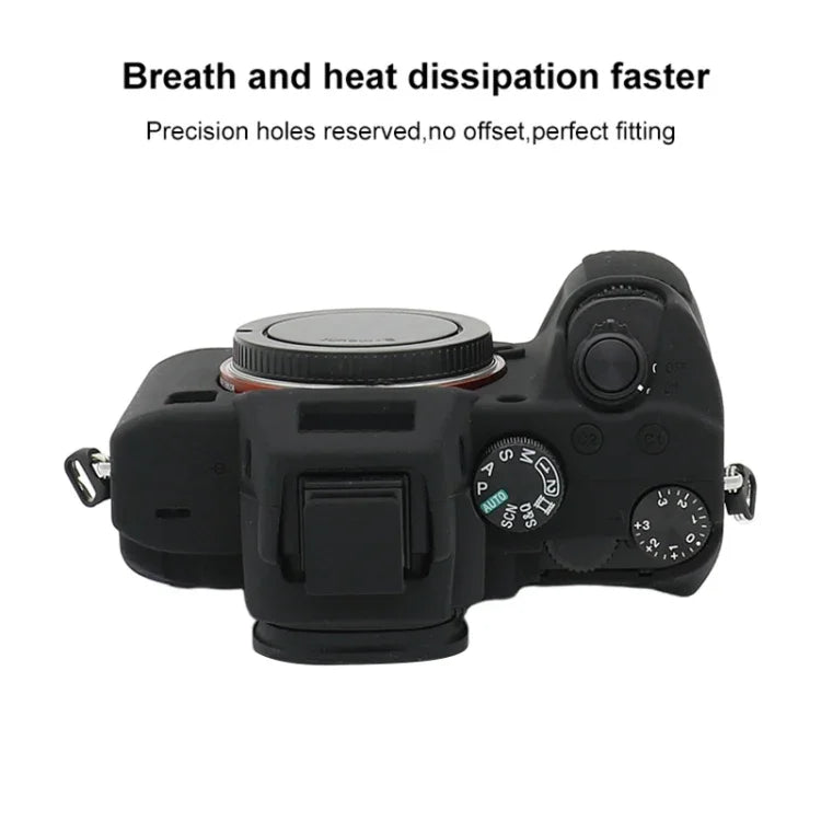 For Sony A7 III / ILCE-7M3 / A7R III Soft Silicone Protective Case, For Sony A7 III / ILCE-7M3 / A7R III