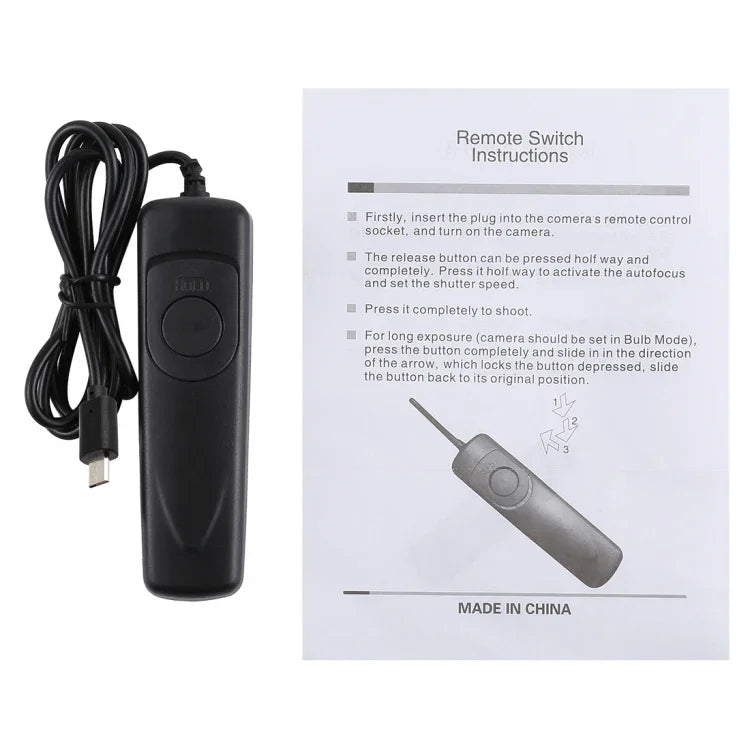 Cuely RM-VPR1 Remote Switch Shutter Release Cord for Sony A58 / NEX-3NL / A7 / A3000 / A6000 / HX300 / RX10011, RM-VPR1