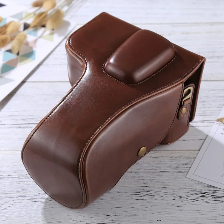 Full Body Camera PU Leather Case Bag for Nikon D5300 / D5200 / D5100 (18-55mm / 18-105mm / 18-140mm Lens), For D5300