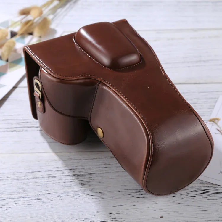 Full Body Camera PU Leather Case Bag for Nikon D5300 / D5200 / D5100 (18-55mm / 18-105mm / 18-140mm Lens), For D5300