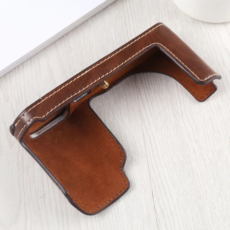 1/4 inch Thread PU Leather Camera Half Case Base for Leica TL (Typ 701), For Leica T701