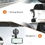 Suction Cup Jaws Flex Clamp Mount for GoPro, Insta360, DJI and Other Action Cameras, Jaws Flex Clamp