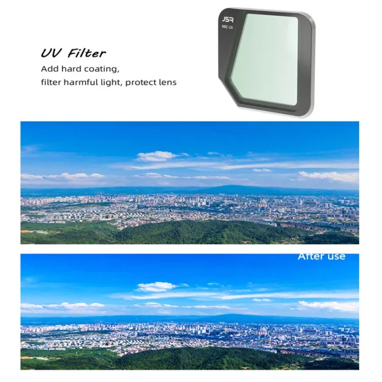 JSR Drone 8 in 1 MCUV+CPL+ND16+32+64+1000+STAR+NIGHT Lens Filter for DJI Mavic 3, MCUV+CPL+ND16+32+64+1000+STAR+NIGHT