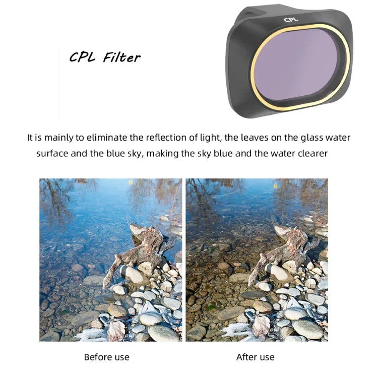 JSR Drone 6 in 1 UV+CPL+ND4+ND8+ND16+ND32 Lens Filter for DJI MAVIC mini, UV+CPL+ND4+ND8+ND16+ND32