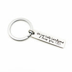 Creative Drive Safe Handsome Words Stainless Steel Keychain Key Rings, Wing Shape, Motorcycle Shape, Car Shape