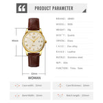SKMEI 9058 Multifunctional Outdoor Fashion Waterproof Gold Shell Quartz Wrist Watch, Women Style Black Face Black Strap, Women Style Silver Face Brown Strap, Women Style Gold Face Brown Strap, Men Style Silver Face Brown Strap                          ...