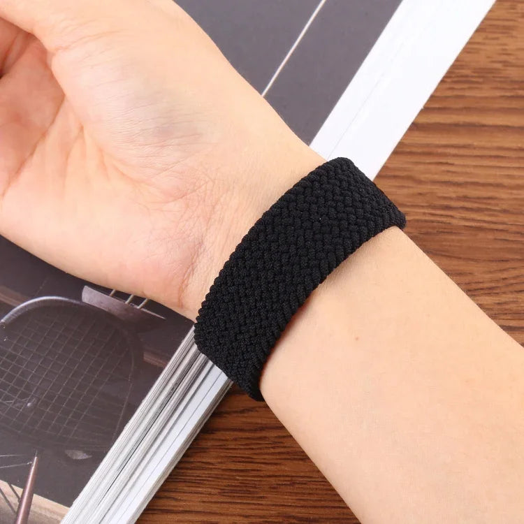 Single-turn Nylon Woven Watchband For Apple Watch Series 6 & SE & 5 & 4 40mm / 3 & 2 & 1 38mm, S, M, L