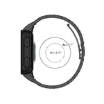 For Garmin Forerunner 35 / 30 Universal Three Beads Stainless Steel Replacement Wrist Strap Watchband, For Garmin Forerunner 35 / 30