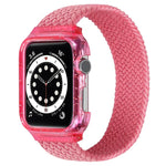 Weave Replacement Wrist Strap Watchbands with Frame For Apple Watch Series 6 & SE & 5 & 4 44mm / 3 & 2 & 1 42mm, 128mm, 135mm, 140mm, 145mm, 150mm, 155mm, 160mm, 165mm