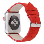 Frosted Genuine Leather Watchband For Apple Watch Series 6 & SE & 5 & 4 44mm / 3 & 2 & 1 42mm, For Apple Watch Series 7 45mm / 6 & SE & 5 & 4 44mm / 3 & 2 & 1 42mm