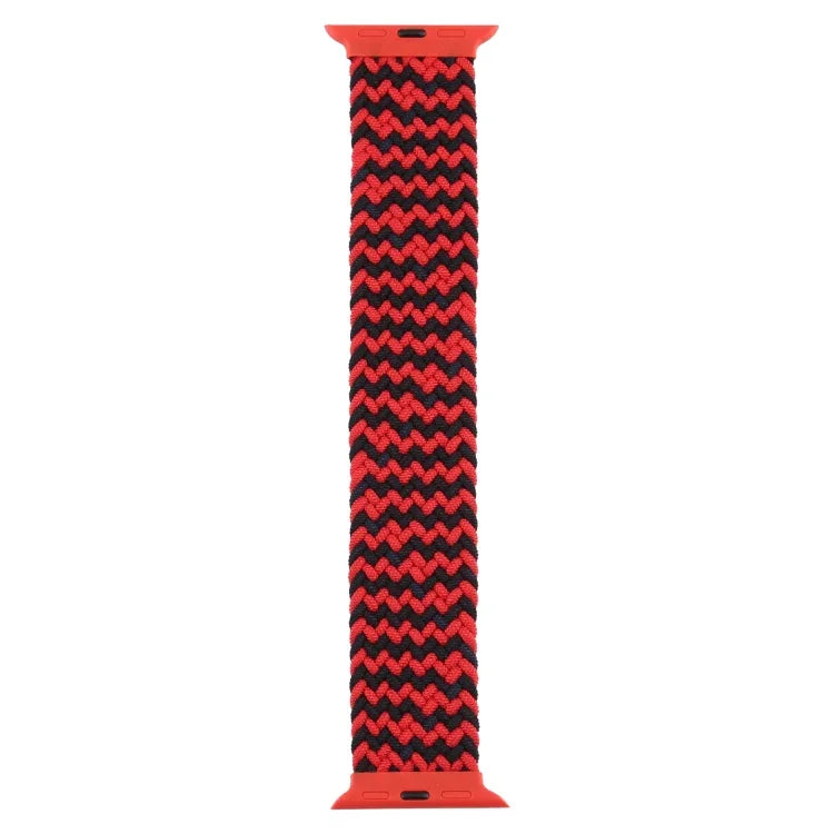 Plastic Buckle Mixed Color Nylon Braided Single Loop Replacement Watchbands For Apple Watch Series 6 & SE & 5 & 4 44mm / 3 & 2 & 1 42mm, S, M, L, XL, XXL