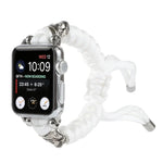 Skull Umbrella Cord Braided Watch Strap, For Apple Watch Ultra 49mm / Series 8&7 45mm / SE 2&6&SE&5&4 44mm / 3&2&1 42mm, For Apple Watch Series 8&7 41mm / SE 2&6&SE&5&4 40mm / 3&2&1 38mm                                                                  ...