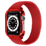 Weave Replacement Wrist Strap Watchbands with Frame For Apple Watch Series 6 & SE & 5 & 4 40mm / 3 & 2 & 1 38mm, 128mm, 135mm, 140mm, 145mm, 150mm, 155mm