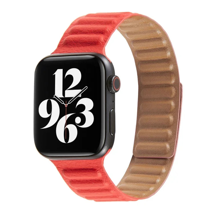 Loop Leather Watchband For Apple Watch Series 6 & SE & 5 & 4 40mm / 3 & 2 & 1 38mm, For Apple Watch Series 7 41mm / 6 & SE & 5 & 4 40mm / 3 & 2 & 1 38mm