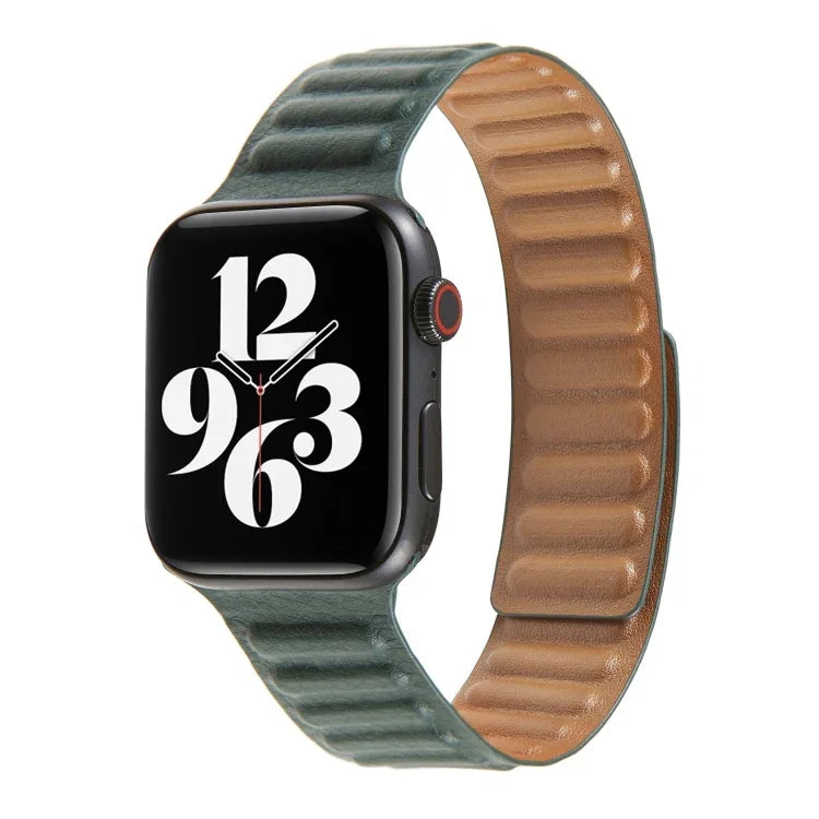 Loop Leather Watchband For Apple Watch Series 6 & SE & 5 & 4 44mm / 3 & 2 & 1 42mm, For Apple Watch Series 7 45mm / 6 & SE & 5 & 4 44mm / 3 & 2 & 1 42mm
