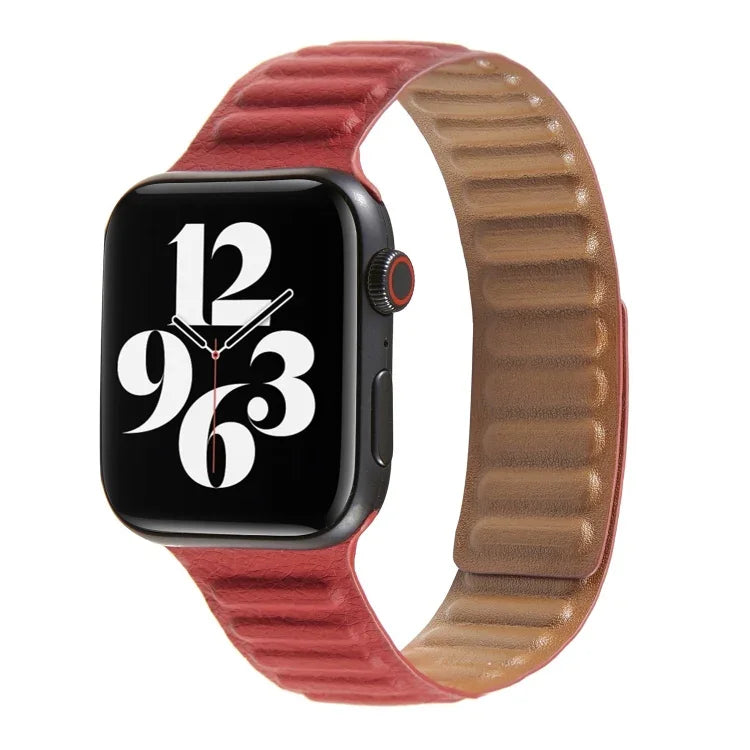 Loop Leather Watchband For Apple Watch Series 6 & SE & 5 & 4 44mm / 3 & 2 & 1 42mm, For Apple Watch Series 7 45mm / 6 & SE & 5 & 4 44mm / 3 & 2 & 1 42mm