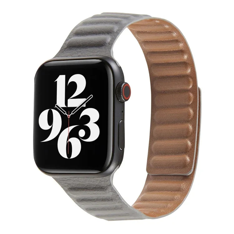 Loop Leather Watchband For Apple Watch Series 6 & SE & 5 & 4 44mm / 3 & 2 & 1 42mm, For Apple Watch Series 7 45mm / 6 & SE & 5 & 4 44mm / 3 & 2 & 1 42mm