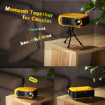 TRANSJEE A2000 320x240P 1000 ANSI Lumens Mini Home Theater HD Digital Projector, Plug Type: US Plug, Plug Type: US Plug(White)