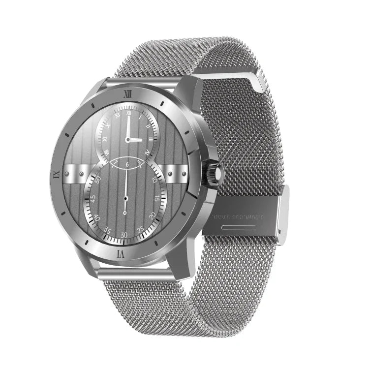 MX12 1.3 inch IPS Color Screen IP68 Waterproof Smart Watch, Support Bluetooth Call / Sleep Monitoring / Heart Rate Monitoring, Steel Strap