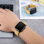 Braided + Stainless Steel Replacement Watchbands For Apple Watch Series 6 & SE & 5 & 4 40mm / 3 & 2 & 1 38mm, For Apple Watch Series 7 41mm / 6 & SE & 5 & 4 40mm, For Apple Watch Series 8&7 41mm / SE 2&6&SE&5&4 40mm / 3&2&1 38mm                        ...