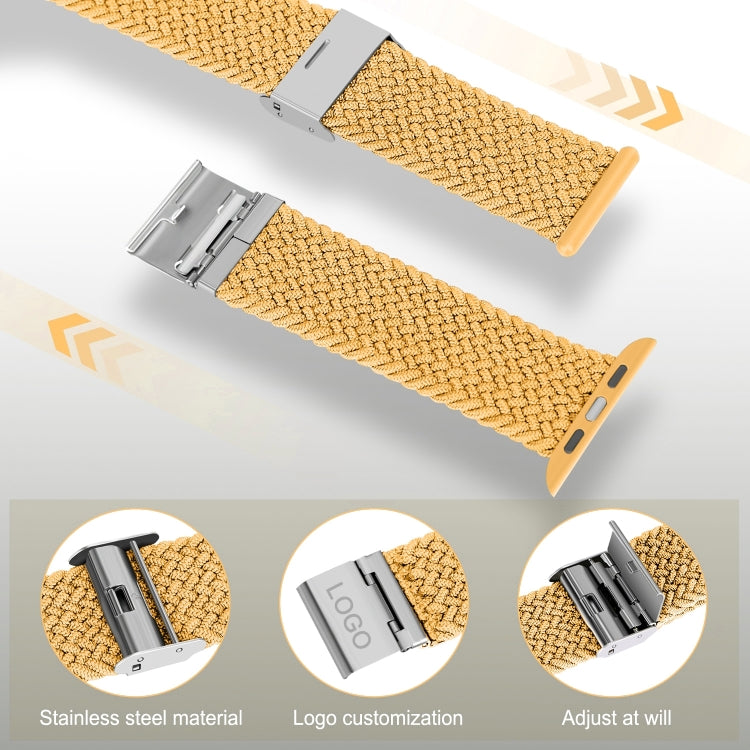 Braided + Stainless Steel Replacement Watchbands For Apple Watch Series 6 & SE & 5 & 4 40mm / 3 & 2 & 1 38mm, For Apple Watch Series 7 41mm / 6 & SE & 5 & 4 40mm, For Apple Watch Series 8&7 41mm / SE 2&6&SE&5&4 40mm / 3&2&1 38mm                        ...
