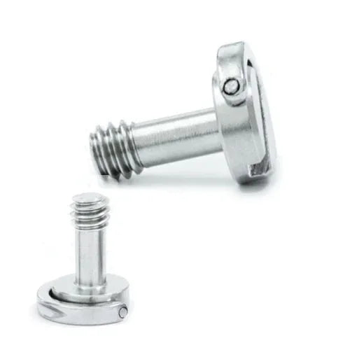 EXIN LS095 2 PCS D Ring Screws Camera Plate Mount 1/4 inch Quick Release Screws, LS095