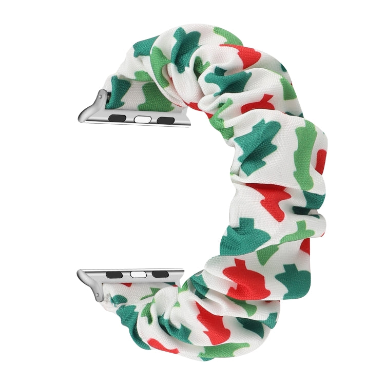 Fabric Hair Ring Replacement Strap Watchband, For Apple Watch Ultra 49mm / Series 8&7 45mm / SE 2&6&SE&5&4 44mm / 3&2&1 42mm, For Apple Watch Series 8&7 41mm / SE 2&6&SE&5&4 40mm / 3&2&1 38mm