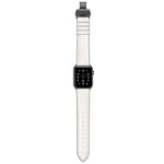 Genuine Leather + Butterfly Black Buckle Replacement Watchbands For Apple Watch Series 6 & SE & 5 & 4 40mm / 3 & 2 & 1 38mm, Black Buckle For Apple Watch Series 8&7 41mm / SE 2&6&SE&5&4 40mm / 3&2&1 38mm                                                 ...