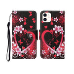 Painted Pattern Horizontal Flip Leathe Case, For iPhone 12 mini, For iPhone 12/12 Pro, For iPhone 12 Pro Max