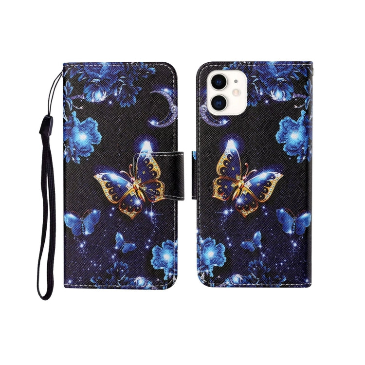 Painted Pattern Horizontal Flip Leathe Case, For iPhone 12 mini, For iPhone 12/12 Pro, For iPhone 12 Pro Max