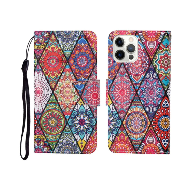 Painted Pattern Horizontal Flip Leathe Case, For iPhone 12 mini, For iPhone 12/12 Pro, For iPhone 12 Pro Max