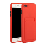 Card Slot Design Shockproof TPU Protective Case, For iPhone 8 & 7, For iPhone 8 Plus & 7 Plus, For iPhone 11, For iPhone 11 Pro