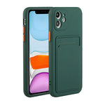 Card Slot Design Shockproof TPU Protective Case, For iPhone 11 Pro Max, For iPhone 12 mini, For iPhone 12, For iPhone 12 Pro