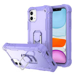 PC + Rubber 3-layers Shockproof Protective Case with Rotating Holder, For iPhone 8 Plus / 7 Plus, For iPhone 11, For iPhone 11 Pro, For iPhone 11 Pro Max