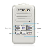 RETEVIS RT20 2W 400-470MHz 16CHS Mini FM Radio Two Way Radio Walkie Talkie,, RT20,US Plug