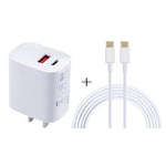 20W USB-C / Type-C + USB Ports Charger with 100W Type-C to Type-C Fast Charging Cable, 1m Type-C to Type-C, UK Plug, 1m Type-C to Type-C, US Plug, 1m Type-C to Type-C, EU Plug, 2m Type-C to Type-C, UK Plug, 2m Type-C to Type-C, US Plug